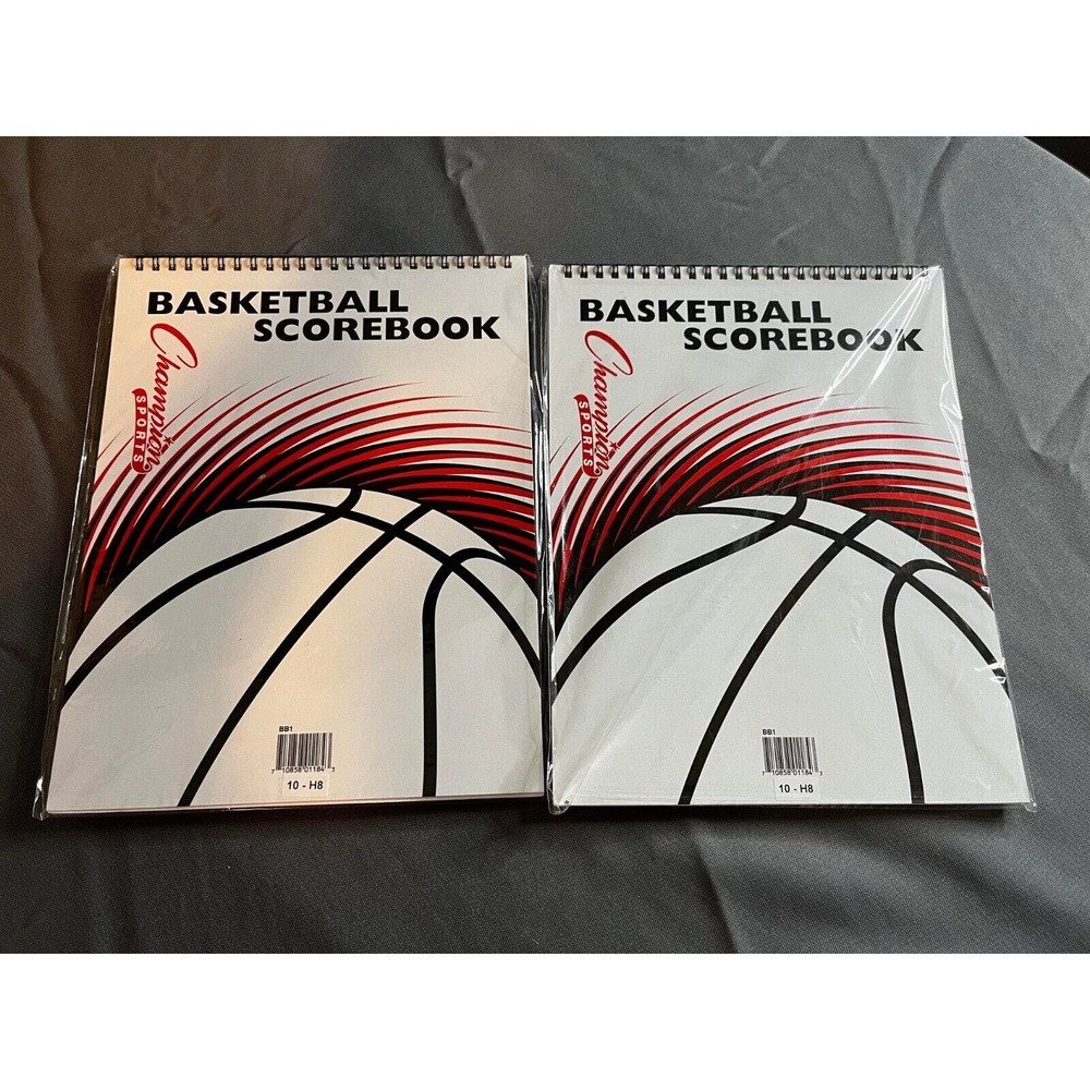 Champion Basketball Scorebook - 30 Games, 15 Players per Team , Lot Of 2
